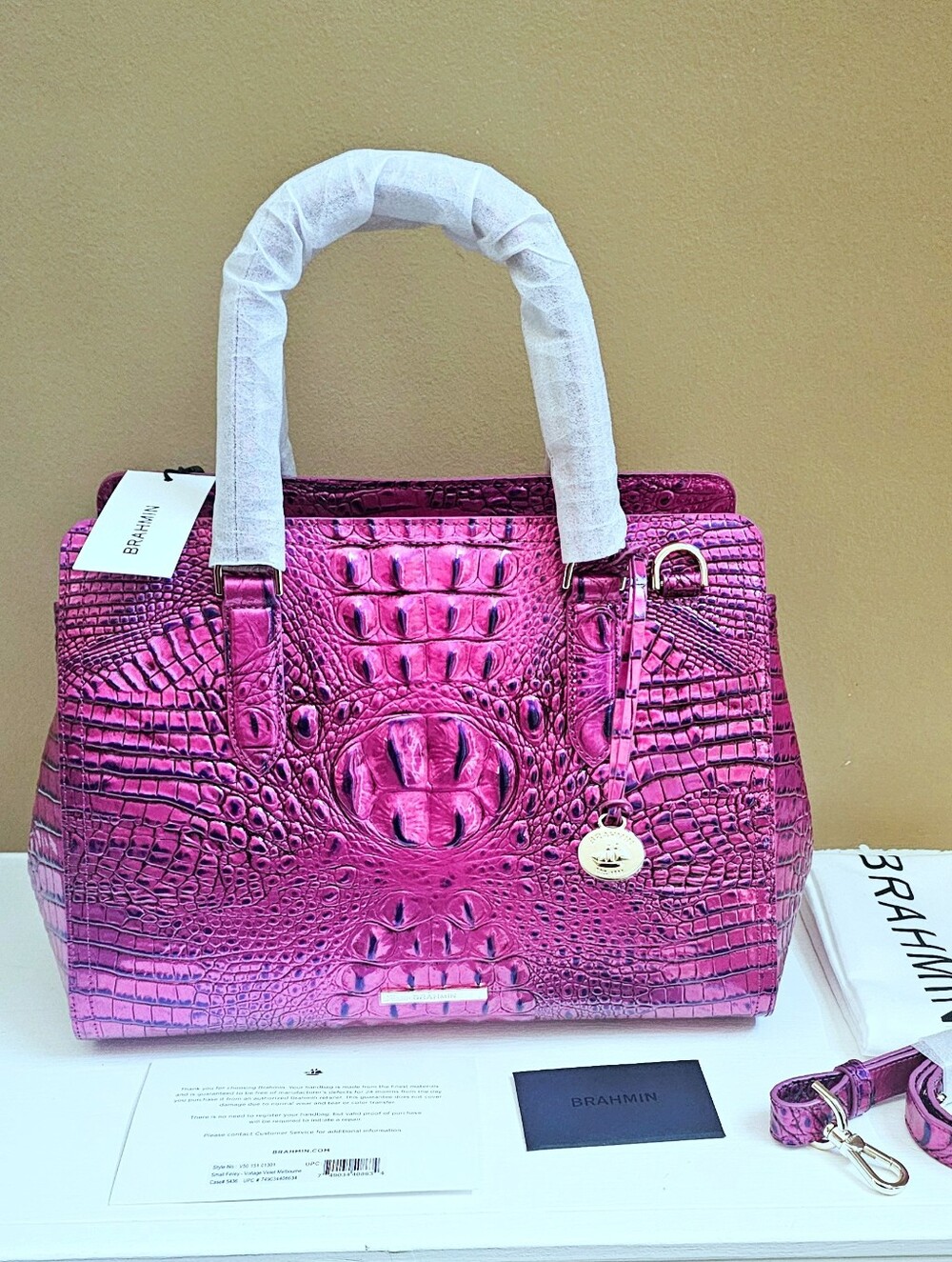 NWT Brahmin VOLTAGE VIOLET Small Finley